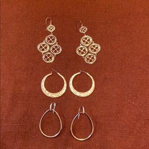 Lot of never worn rose gold Stella & Dot earrings